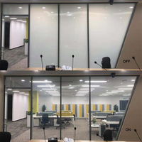 Film pendentif électrique intelligent en verre, pour fenêtre lcd, confidentialité, cristal, pigmenté, pour salle de bain