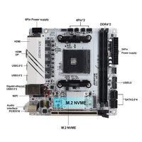 Nouvelle carte mère JINGYUE B550I Mini-ITX AM4 double M.2 DDR4 double PCIe 4.0 graphismes intégrés 64 Go pour PC de jeu AMD SATA