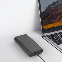 Power Bank 20000mAh PD tipe C, Power Bank kapasitas tinggi pengisian cepat baterai eksternal 60W untuk Notebook Laptop Tablet