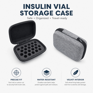Estuche de Viaje Rígido de EVA Personalizado OEM, Resistente a Impactos y al Agua, con Inserto de Espuma, Organizador para Guardar Botellas Pequeñas de <span class=keywords><strong>Aceite</strong></span> Esencial y Perfume - Product Image 1