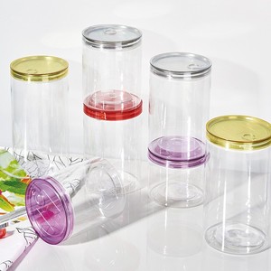 Frascos de Alumínio Transparentes para Alimentos de 500ml e 600ml com Tampas de Cristal e Abertura Fácil para Armazenamento de Alimentos Secos - Product Image 3
