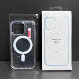 Étui de téléphone magnétique transparent pour iPhone avec charge sans fil, matériau TPU PC - Product Image 3