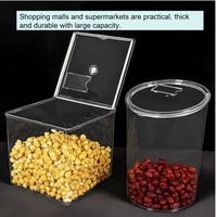 Conteneur/boîte/bacs de rangement et de présentation en plastique personnalisé pour produits en vrac (céréales, bonbons, noix) en acrylique