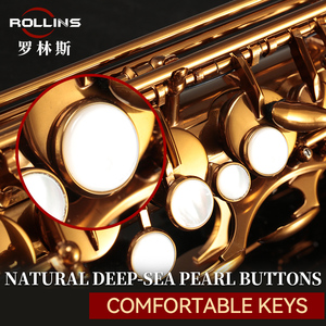 Instruments de musique Haute F #   Saxophone <span class=keywords><strong>alto</strong></span> Eb Key Golden Lacquer, le son est magnétique et chaud, 9902 - Product Image 5