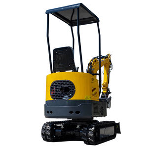 Mini-excavatrice compacte HT10 de 1 tonne, excavatrice hydraulique sur chenilles pour travaux agricoles, aménagement paysager et terrassement - Product Image 6