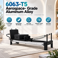 Queenlife Premium Commercial Classical Aluminum Frame Adjustable Eco-Friendly Equipment Aluminum Pilates Reformer Bed Machine