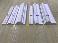 Moulures de plafond en polyuréthane modernes de 2 cm, 4 cm, 6 cm, pour décoration murale intérieure, cadre uni, moulures d'angle, décoration intérieure de villa