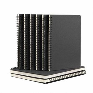 High Quality Hardcover A5 College Ruled Paper Business Spiral <b>Journal</b> Daily Notebook Gift Custom Logo 80 Sheets Digital Printing - Product Image 1