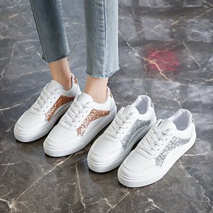 2025 <span class=keywords><strong>Vintage</strong></span> décontracté bout rond couleur bloquée femmes baskets semelle souple plat blanc étudiant chaussures pour toutes les saisons - Product Image 4