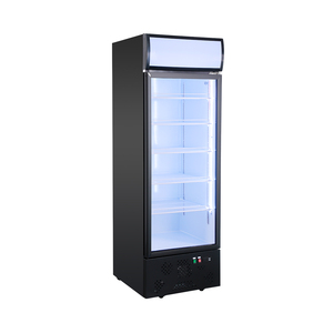 520L 0~10 ℃   Exhibidor Refrigerador Vertical Comercial Delgado de Acero Inoxidable con Vidrio Templado Normal de Baja Emisividad - Product Image 1