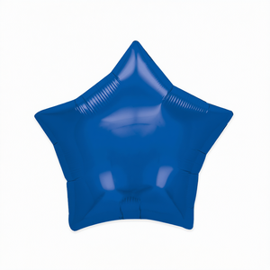 Globo de Aluminio Metálico Azul Oscuro con Forma de Estrella de 24 Pulgadas para Fiestas, Graduaciones, Día de la Madre, Año Nuevo Chino y Otras Ocasiones - Product Image 1