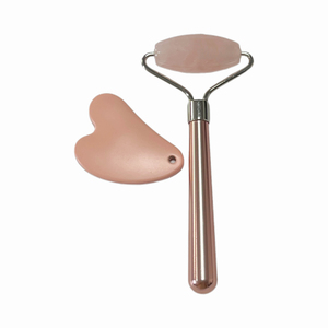 เครื่องนวดหน้าทำจากหินควอตซ์ลูกกลิ้ง3D หัวเดี่ยวนวดกดจุดต่อต้านริ้วรอยเครื่องมือความงามสำหรับลูกกลิ้งนวดหน้า - Product Image 4