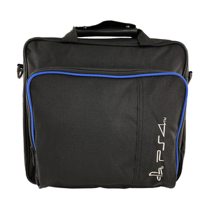 Bolsa de accesorios para consola PS4/PS4 Slim/PS4 Pro, duradera, portátil, clásica, de gran capacidad, con cremallera de nailon, asa y correa para el hombro - Product Image 1
