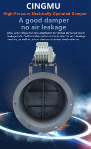 Katup Udara Tahan Tekanan Tinggi untuk Sistem Ventilasi dengan Katup Udara Kedap Udara Elektrik (50N) 24V/220V - Product Image 6