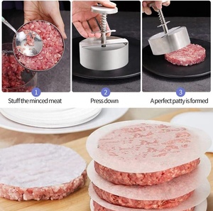 Venda quente 2023 Ajustável <span class=keywords><strong>Burger</strong></span> Press Hamburger Imprensa Patty Fazendo Ferramenta de Carne Mold Manual Hamburger Patty Maker - Product Image 6