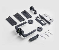 Nurlin - Cerradura de Cilindro Moderna de Estilo Europeo, Embellecedor de Latón Mate, Bronce Antiguo, Negro, Accesorios para Manijas de Puerta de Acero Inoxidable para Entrada