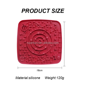 2024 nouvelle planète chat et chien tapis de léchage Silicone nourriture lente ventouses pour animaux de compagnie plaque de léchage couverts chat et chien ventouses - Product Image 5