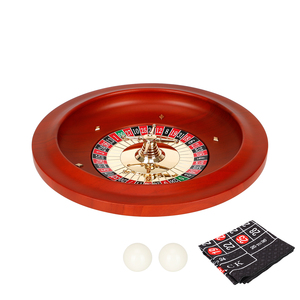 Roulette, roulette européenne professionnelle de 11 pouces, roulette en bois, excellente pour les soirées jeux à domicile. - Product Image 1