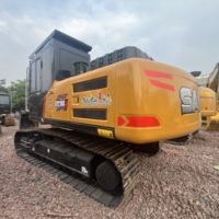 Excavatrice sur chenilles SANY SY215C d'occasion haute performance, 21 tonnes, machine de terrassement SANY SY215 d'occasion avec moteur Isuzu d'origine