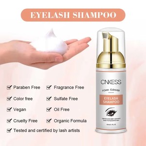Shampoo pour cils personnalisé de 60 ml, marque privée, mousse nettoyante pour cils respectueuse de la peau, pour un nettoyage en profondeur - Product Image 3