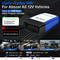 Vgate OBD2 Lector de Código Vlinker BM + BLE V2.2 OBD2 ELM327 Inalámbrico 4,0 Escáner Automático Compatible con IOS/Android