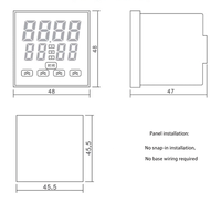 DH48S/1Z/2Z Timer Tunda Daya Aktif Digital dengan Siklus Jeda Reset - Multi-Model 0.01s-99.99H/990H Relay Waktu