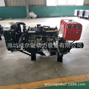 Motor diésel Weifang de 4 cilindros 490 495P, 70 CV, refrigerado por agua, arranque eléctrico, para trituradora, desmenuzadora, máquina de aserrín, barco pesquero - Product Image 4