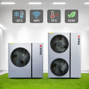 ปั๊มความร้อนอากาศสู่น้ำ R290 EVI A+++ 9kW 11kW 15kW 18kW ระบบทำความร้อน ความเย็น น้ำร้อน WiFi OEM - Product Image 2
