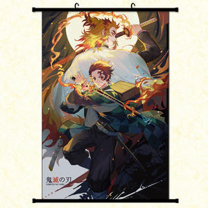 Desplazamiento de pancarta de <span class=keywords><strong>Manga</strong></span> clásica para pared de salón, póster de Anime, <span class=keywords><strong>Demon</strong></span> <span class=keywords><strong>Slayer</strong></span> Tanjiro - Product Image 3
