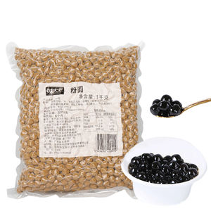 Venta al por mayor caliente té de burbujas ingredientes negro blanco ámbar marrón azúcar tapioca perlas en bolsa embalaje - Product Image 4