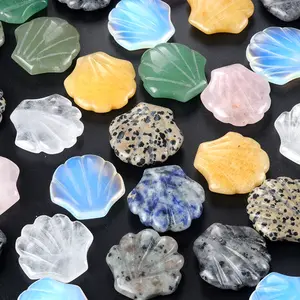 Wholesale Jiangsu Pellocci Crystal Mixed Quartz Crystal Shell Carving for Home Decoration