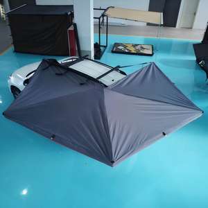 Pare-soleil de voiture imperméable à ouverture rapide en forme d'éventail sans poignée de support, modèle à double poignée 270 degrés - Product Image 5