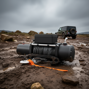 Electric Winch 12000 Lb 12V DC 85 Ft Synthetic Rope Waterproof For Towing Off Road - Product Image 2