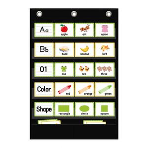 Organizador de Bolsillos para el Aula con 5 Compartimentos, Tabla de Palabras Estándar para el Hogar, la Escuela y la Oficina - Product Image 1