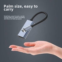 Kabel Konverter Adaptor Tipe C Male ke Female 4K 60Hz USB 3.1 Kecepatan Tinggi dengan Selubung PVC Anyaman Aluminium untuk Laptop TV