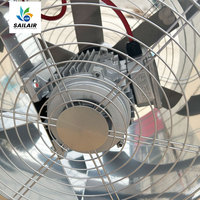 Ventilateur axial AC à succès pour la ventilation industrielle CVC, extracteur d'air bifurqué mural en acier avec pales en aluminium, électrique, OEM