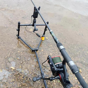 <span class=keywords><strong>Mini</strong></span> caña de pescar de carpa de aleación de aluminio portátil, accesorio de caña de pescar plegable para pesca de Lago y orilla de río - Product Image 6