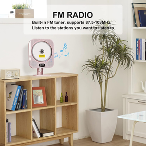 Lecteurs <span class=keywords><strong>CD</strong></span> pour la maison avec télécommande avec support LED/<span class=keywords><strong>Radio</strong></span> FM/<span class=keywords><strong>Réveil</strong></span>/<span class=keywords><strong>CD</strong></span>/USB/TF/AUX - Product Image 6