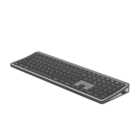 Clavier sans fil rechargeable pleine taille 109 touches, double mode Bluetooth, 100 % sans fil, claviers compacts sans fil pour ordinateur de bureau