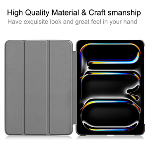 Étui en cuir artificiel pour <span class=keywords><strong>iPad</strong></span> <span class=keywords><strong>Air</strong></span> 11 pouces 2025, coque rigide en PC pour <span class=keywords><strong>iPad</strong></span> Pro 11 2024 TB023 - Product Image 5