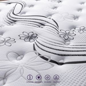 Colchón Híbrido de Espuma y Resortes Rucas M208 - Diseño Tradicional Hipoalergénico y Refrescante Enrollable en Caja - Product Image 2