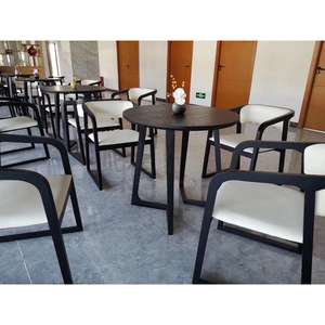 China Factory Modern Restaurant <strong>Canteen</strong> Cafe Coffee Shop Furniture <strong>Tables</strong> and Chairs Set - Product Image 6
