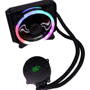 พัดลมระบายความร้อนซีพียูแบบน้ำ 120 มม. RGB สำหรับโปรเซสเซอร์ Intel AMD - Product Image 1