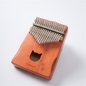 Kalimba en acajou africain à 17 touches, piano à doigts, jouet éducatif avec sac de transport et marteau d'accordage - Product Image 6