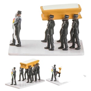 1 Set de Accesorios de Alta Simulación para Juguetes, Kit Funerario, Figura de Hombre Negro Bailando en Ataúd a Escala, Modelo Divertido para Cosplay de Danza de Ghana - Product Image 6