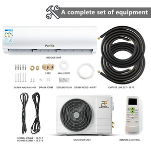Aire Acondicionado Parilla Sin Inversor de 9000 BTU, <span class=keywords><strong>Minisplit</strong></span> Frío-Calor de 1 HP con Aletas Doradas - Product Image 4