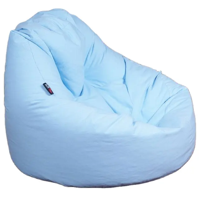 Simple style round shape bean bags indoor cover living room chairs sofa coral fleece soft beanbag chair