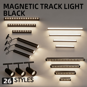 Ultraslank aluminium modern 48V LED magnetisch tracklightsysteem, opbouwmontage plafond - Product Image 1