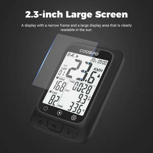 Ordinateurs de vélo COOSPO BC107 ANT+ BLE GPS, compteur de vitesse sans fil, capteur intelligent pour vélos - Product Image 3
