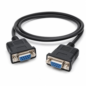 Câble Série RS232 Crossover <span class=keywords><strong>DB9</strong></span> Femelle-Femelle Industriel de 1m en PVC pour Onduleur Solaire, RTU, Surveillance de Distribution d'Énergie - En Stock - Product Image 1